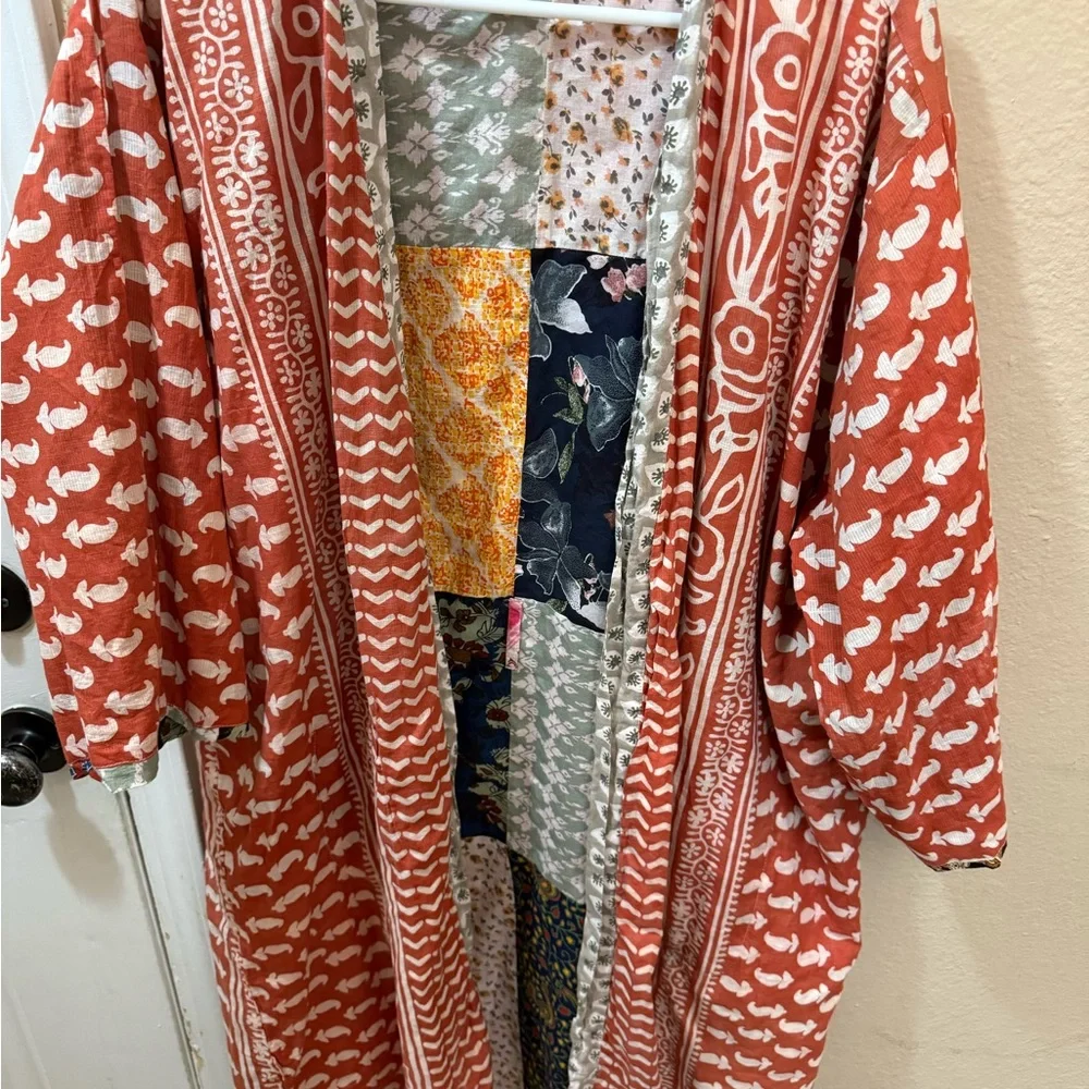 Colorful Patchwork Kimono - Picture 3 of 3